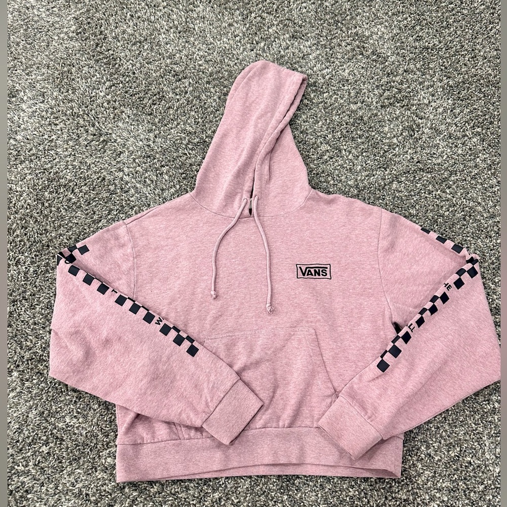 Vans Pink Cropped Hoodie